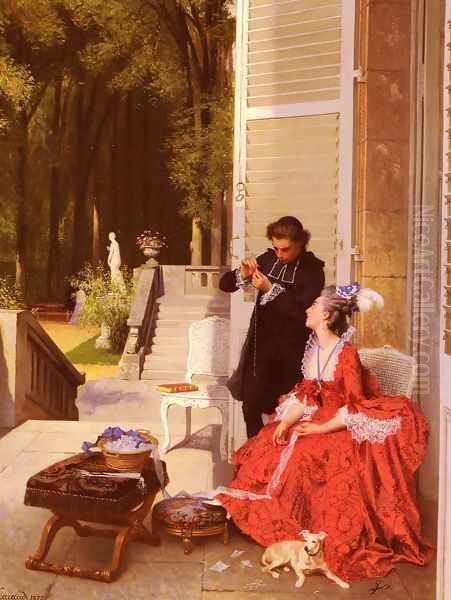 L'Abbe Complaisant (The Obliging Abbé) Oil Painting by Joseph Caraud