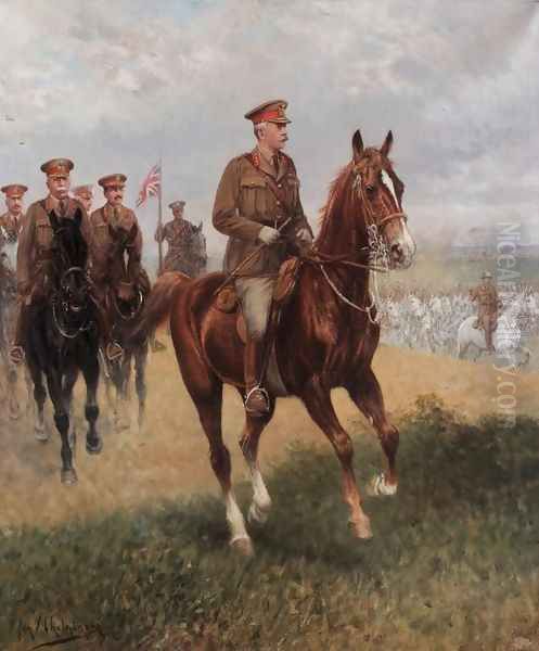 Field Marshal Haig (1861-1928) Oil Painting by Jan van Chelminski