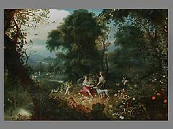 Waldlandschaft Mit
Zeres Und Diana Oil Painting by Abraham Govaerts