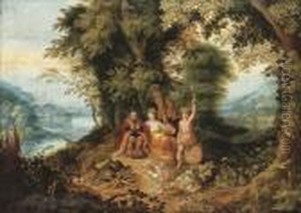 An Allegory Of The Four Seasons Oil Painting by Abraham Govaerts