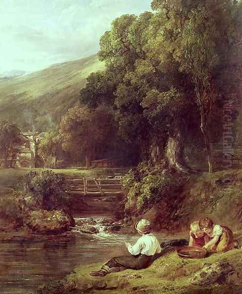 Borrowdale, c.1821 Oil Painting by William Collins