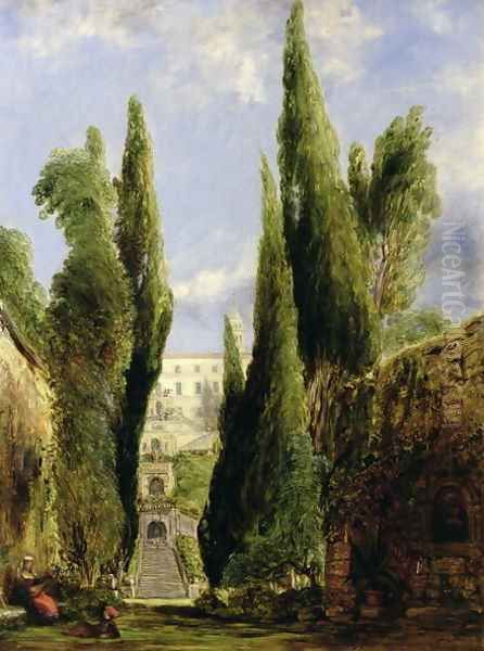 Villa D'Este, Tivoli Oil Painting by William Collins