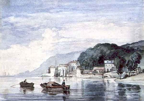 Salcombe, Devonshire Oil Painting by William Collins