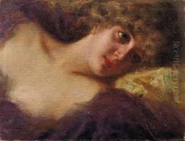 Donna Oil Painting by Napoleone Luigi Grady