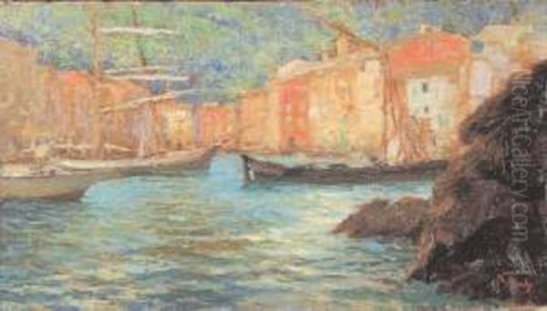 Portofino Oil Painting by Napoleone Luigi Grady