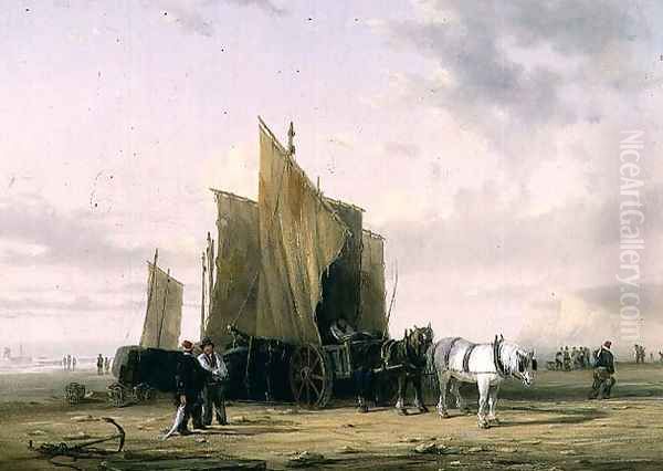 On The Coast at Yarmouth Oil Painting by William Collins