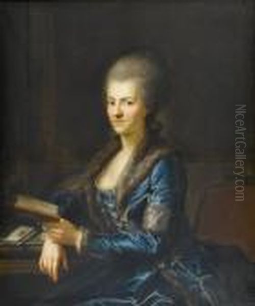 Portrait Of A Lady Oil Painting by Anton Graff