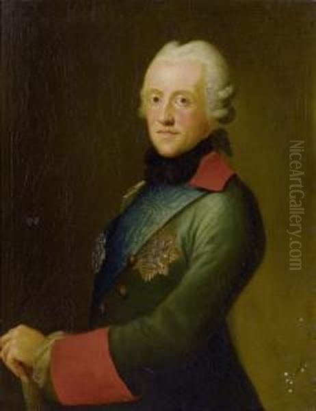 Portrait Of Karl (carl Christian
 Joseph)duke Of Saxony And Duke Of Kurland (1733 - 1813). Oil Painting by Anton Graff