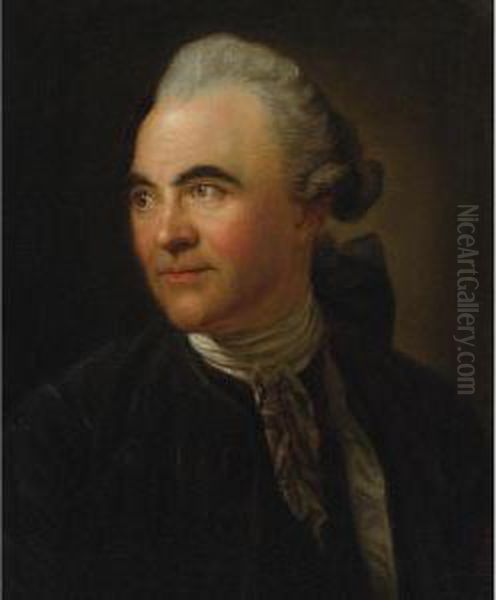 Portrait Of Johann Georg Sulzer Oil Painting by Anton Graff