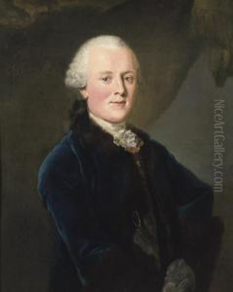 Portrait Of Julius Gebhard Count Von Hoym Oil Painting by Anton Graff