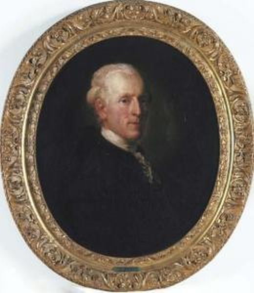 Bildnis Von Julius Christian Von Schauroth (gestorben 16.3.1794) Oil Painting by Anton Graff