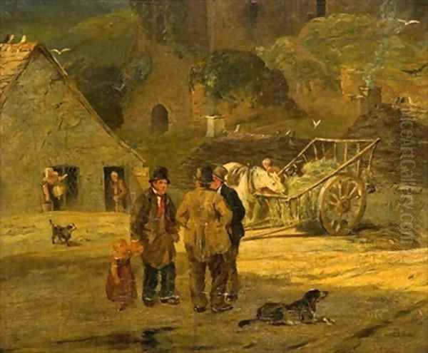 The Village Gossip Oil Painting by William Collins