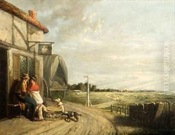 The Carriers Resting Place Oil Painting by William Collins