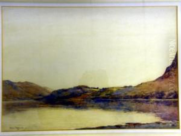 Landscapewith Lake Oil Painting by George Ii Graham