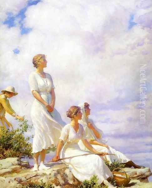 Summer Clouds Oil Painting by Charles Curran