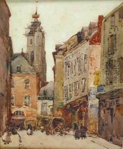 View Of Amiens Oil Painting by George Ii Graham