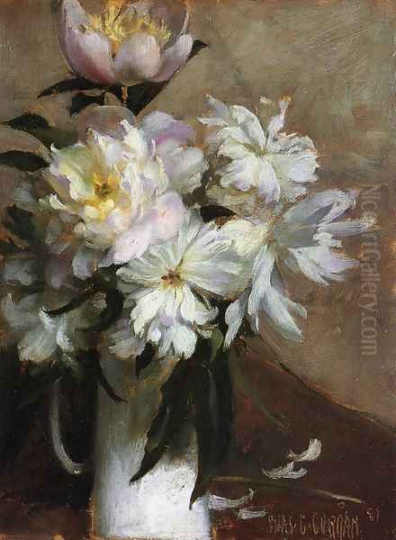 Peonies I Oil Painting by Charles Curran