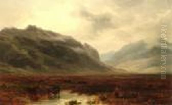 Highland Landscape Oil Painting by Peter Graham