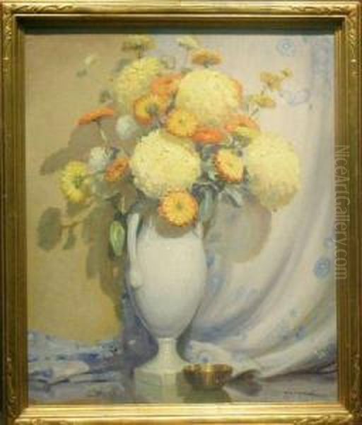 Floral Still Life Oil Painting by Robert Alexander Graham