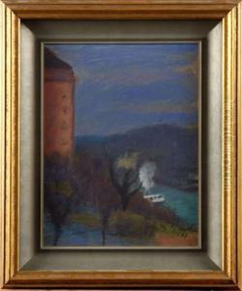 Stockholmsinlopp Oil Painting by Hjalmar Grahn