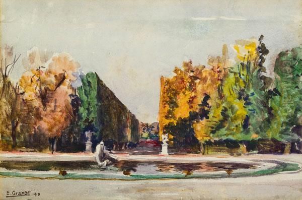 Schonbrunner Schlosspark Oil Painting by Ernst Graner