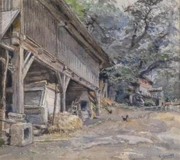 Muhlenweg Bei Grein/ Donau Oil Painting by Ernst Graner