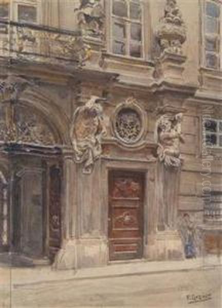 Palaisneupauer-breuner In Der Singerstrase Oil Painting by Ernst Graner