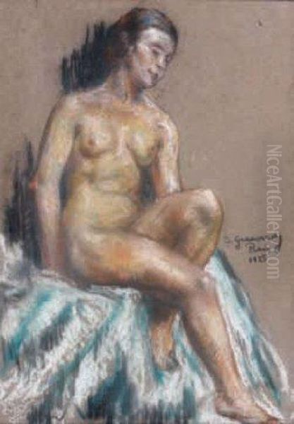 Jeune Femme Nue, Paris Oil Painting by Sam Granowsky