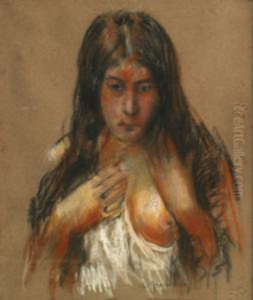 Portrait Presume D'aicha Oil Painting by Sam Granowsky