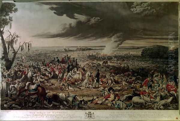 The Field of Waterloo as it appeared the Morning after the Memorable Battle of the 18th June 1815 Oil Painting by John Heaviside Clark