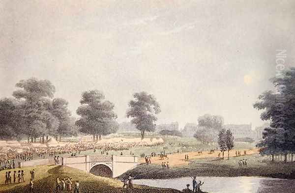 The View of the Fair in Hyde Park, 1814 Oil Painting by John Heaviside Clark