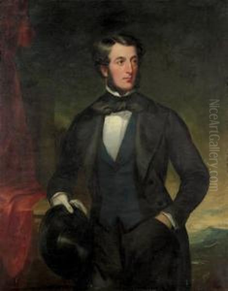 Portrait Of A Gentleman, Traditionally Identified As Nicholas Wood(1795-1865) Oil Painting by Sir Francis Grant