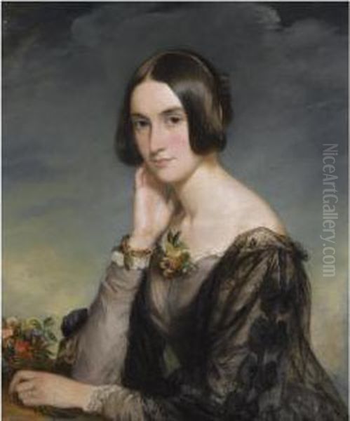 Portrait Of A Lady Oil Painting by Sir Francis Grant