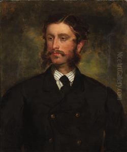 Col. William Thomas Markham (the Artist's Son-in-law) Oil Painting by Sir Francis Grant