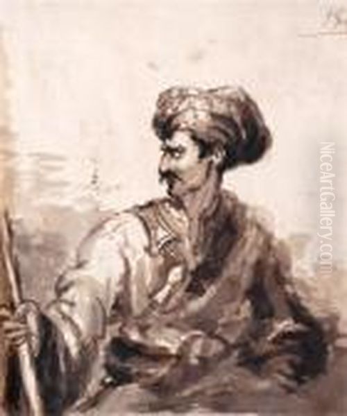 Portrait, Saudon Oil Painting by Sir Francis Grant