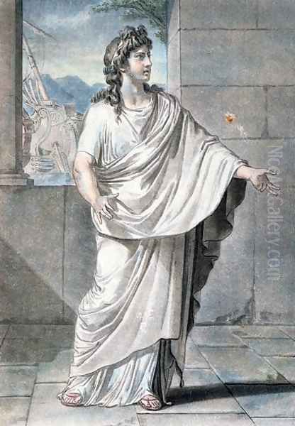 Orestes, costume for 'Andromaque', from 'Research on the Costumes and Theatre of All Nations' Oil Painting by Philippe Chery