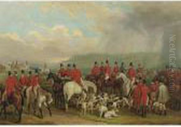 The Meet Oil Painting by Sir Francis Grant