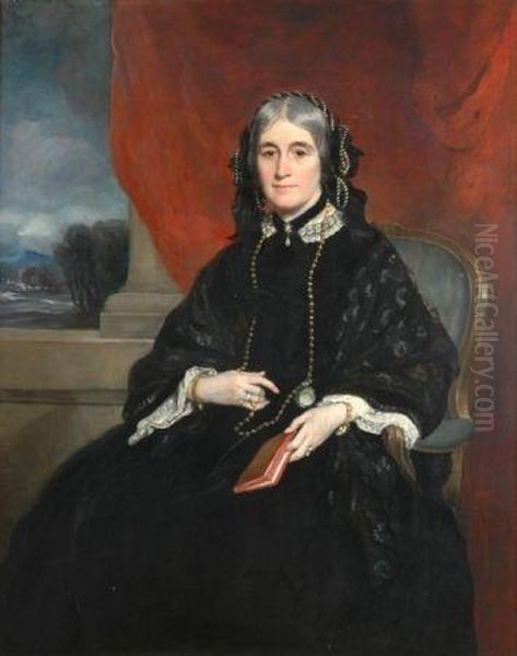 Portrait Of Lady Katherine Boileau Oil Painting by Sir Francis Grant