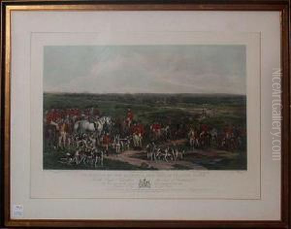 The Meeting Of Her Majesty's Stag Hounds On Ascot Heath Oil Painting by Sir Francis Grant