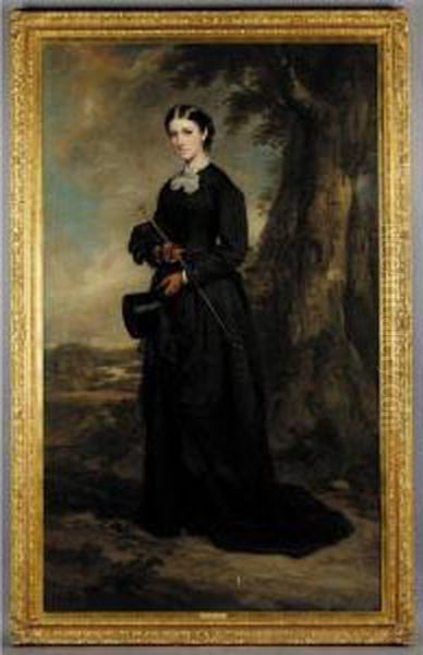 Portrait Of A Lady Oil Painting by Sir Francis Grant