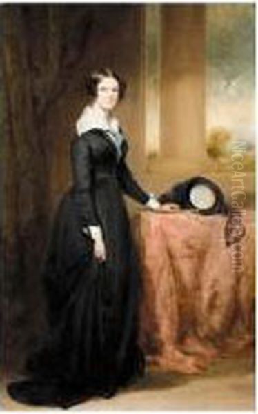 Portrait Of Margaret Henry (1809-1890) Oil Painting by Sir Francis Grant