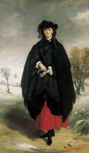 Portrait Of Daisy Grant Oil Painting by Sir Francis Grant