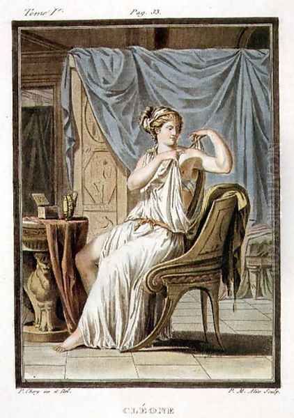 Cleone, costume for 'Andromache', from Volume I of 'Research on the Costumes and Theatre of All Nations' Oil Painting by Philippe Chery