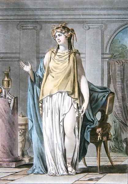 Hermione, costume for 'Andromaque', from 'Research on the Costumes and Theatre of All Nations' Oil Painting by Philippe Chery