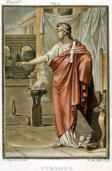 Pyrrhus, costume for 'Andromache', from Volume I of 'Research on the Costumes and Theatre of All Nations' Oil Painting by Philippe Chery