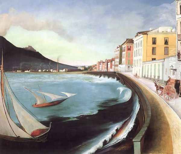 Castellamare di Stabia, 1902 Oil Painting by Tivadar Kosztka Csontvary