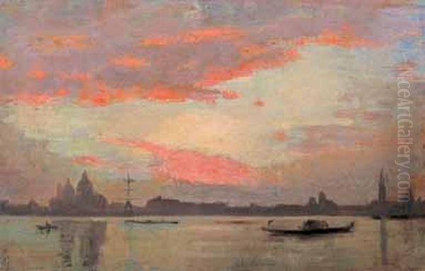 Veduta Di Venezia Oil Painting by Franz Grassel