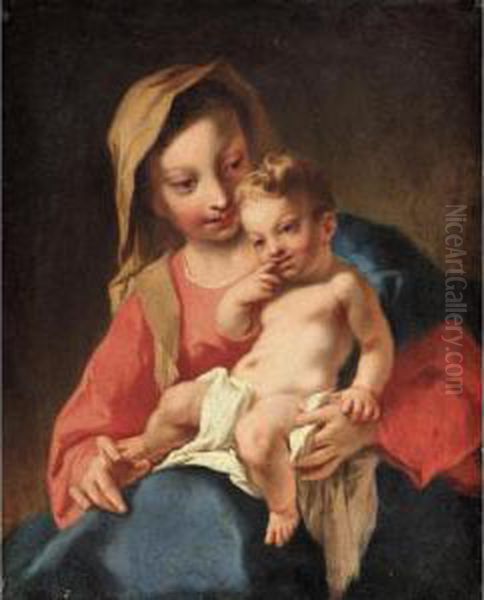 The Madonna And Child Oil Painting by Nicola Grassi