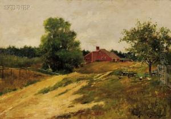 Landscape With Farmhouse Oil Painting by Abbott Fuller Graves