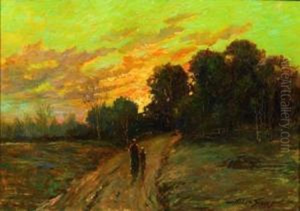 An Evening Stroll Oil Painting by Abbott Fuller Graves